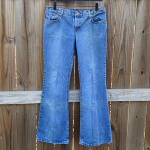 Ralph Lauren Hipster Flare Denim Blue Jeans